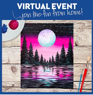 Vibrant Moon Forest